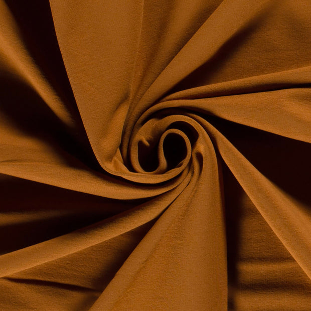French Terry fabric Unicolour Caramel