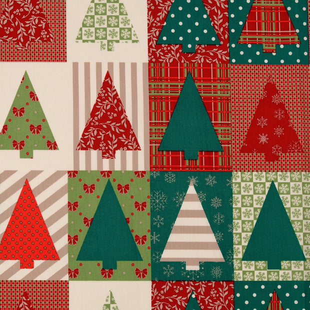  stof Bomen Multicolor
