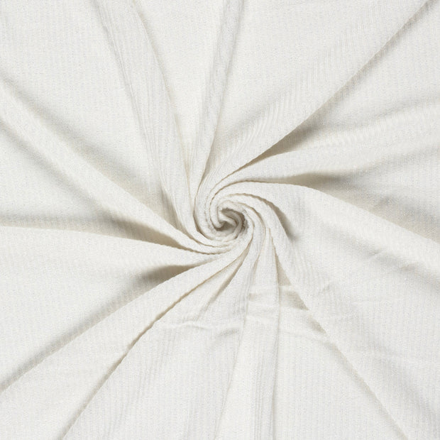 Rib Jersey tissu Blanc cassé 