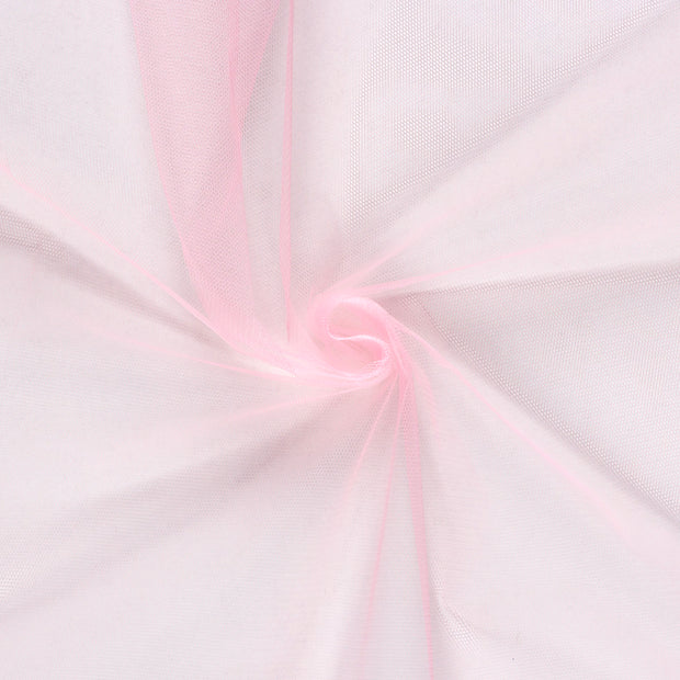 Tulle fabric Light Pink semi-transparent 