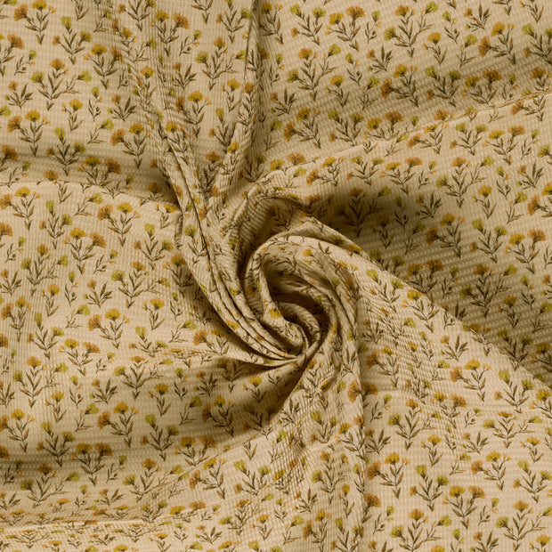 Waffle piqué fabric Oker 