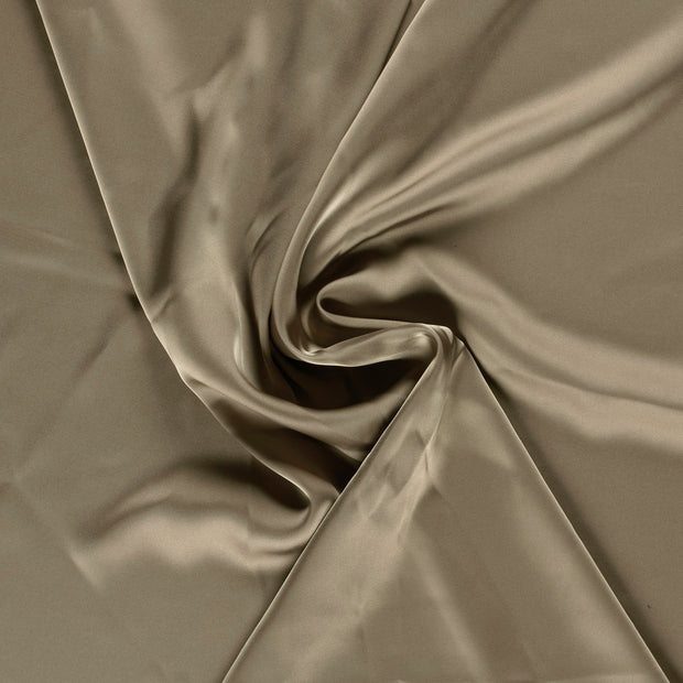 Satin fabrik Taupe 