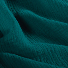 Double gaze Unicolore Bleu Canard