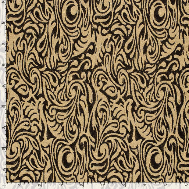 Jacquard stof Abstract Goud