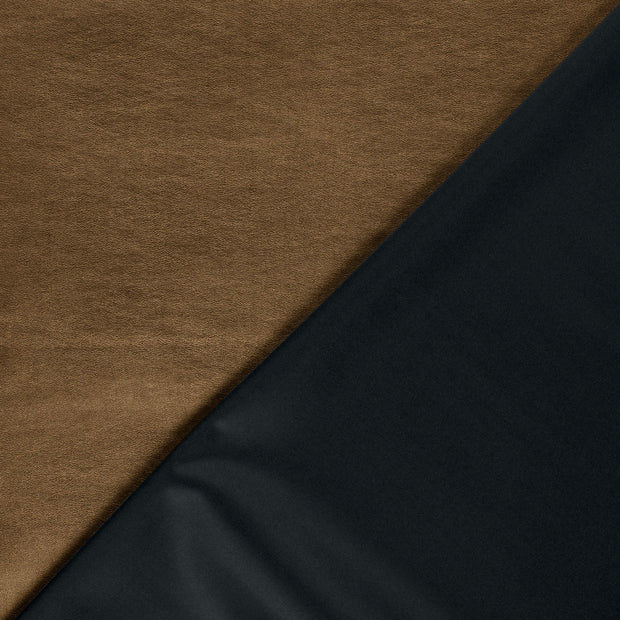 Stretch Leather fabric Unicolour foiled 