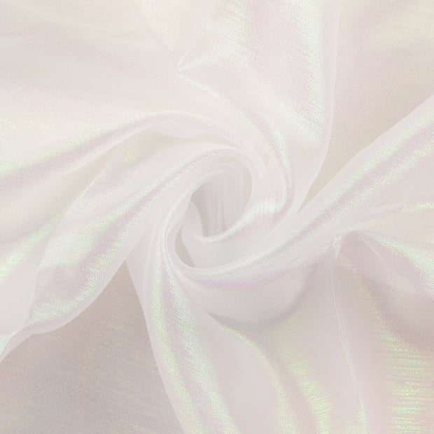 Organza fabrik Weiß 