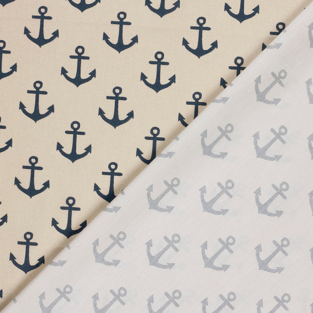 Cotton Poplin fabric Anchors 