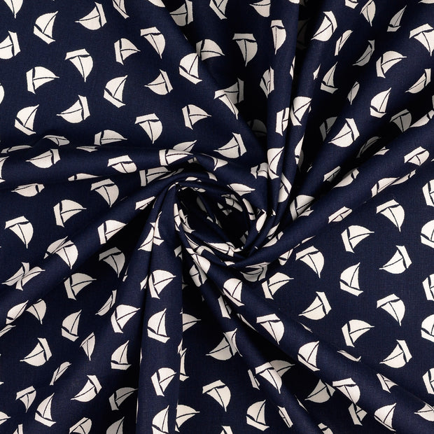  tissu Bleu Marine imprimé 