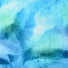 Musselin digital bedruckt Batik Hellblau