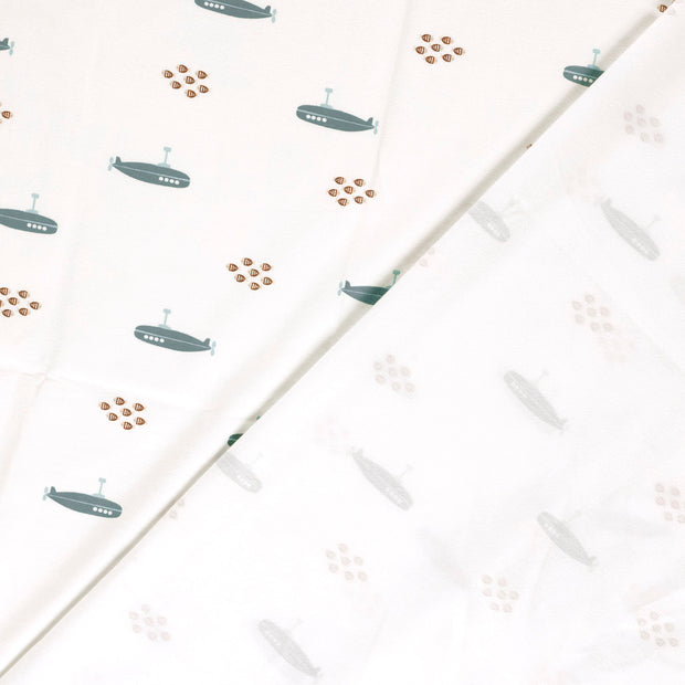 Jersey fabric Fish printed 
