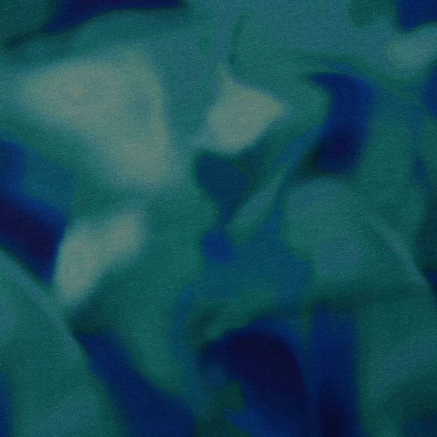 French Terry tissu Batique Bleu Canard