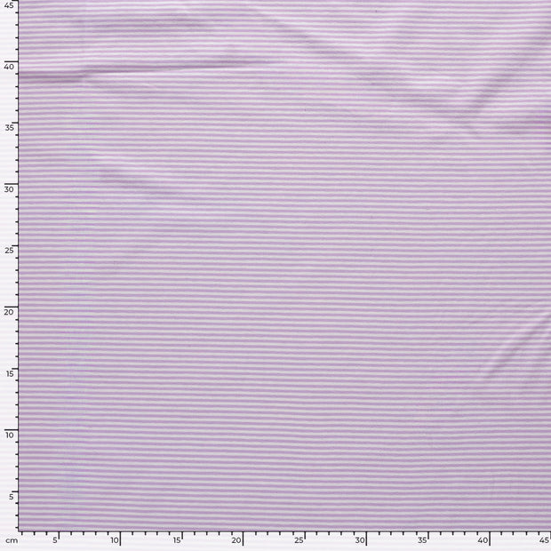 Algodón Jerséis Yarn Dyed tela Rayas Lila