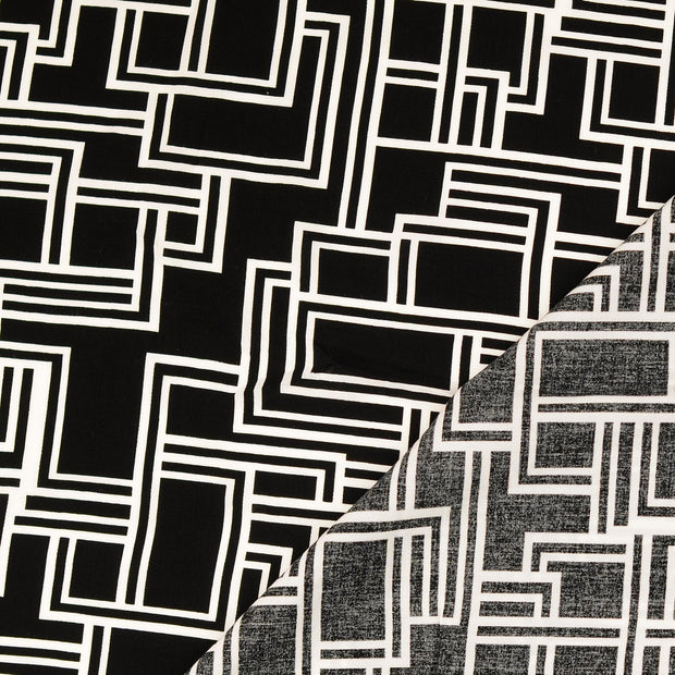 Viscose Poplin fabric printed 