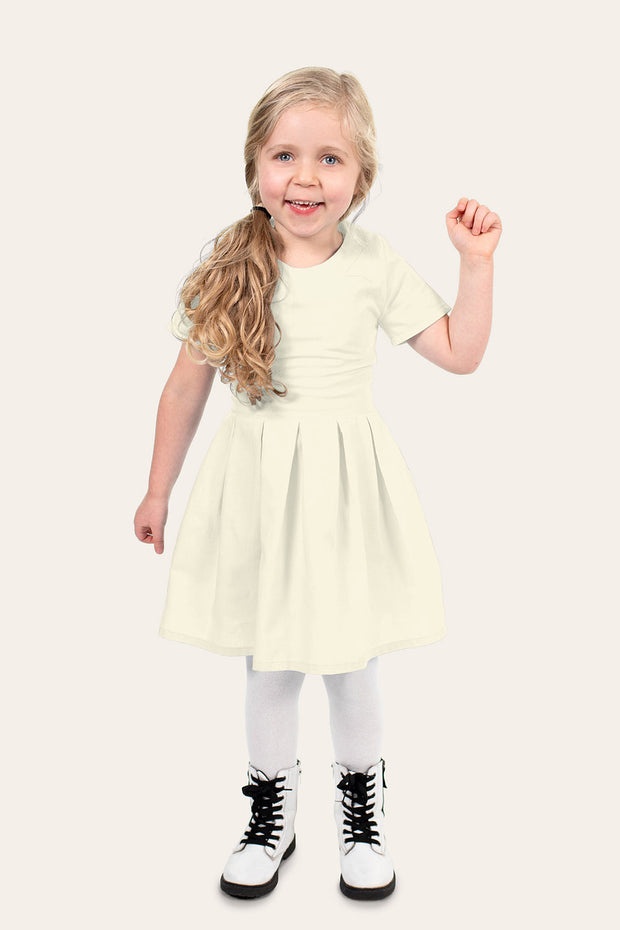 Viscose Poplin stof Effen Gebroken wit