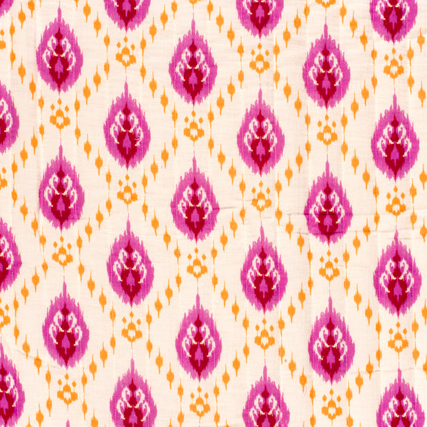Muslin bounded fabric Abstract printed 