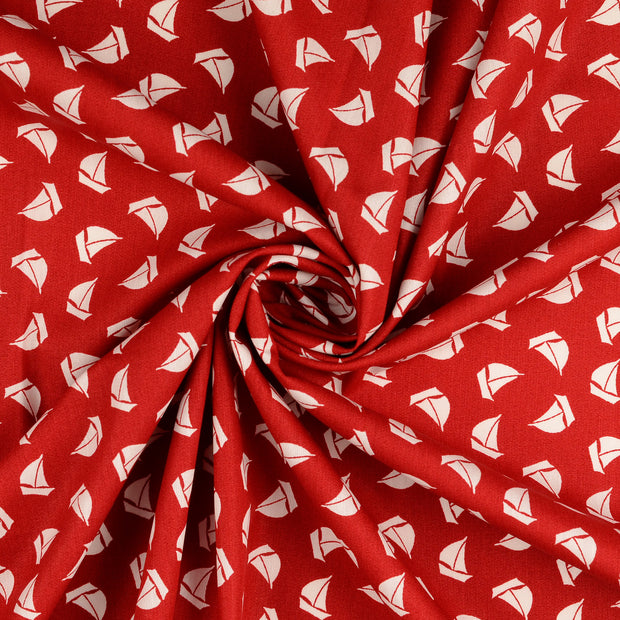 tela Rojo estampado 