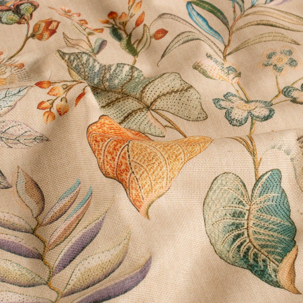 Panama fabrik Blumen Beige