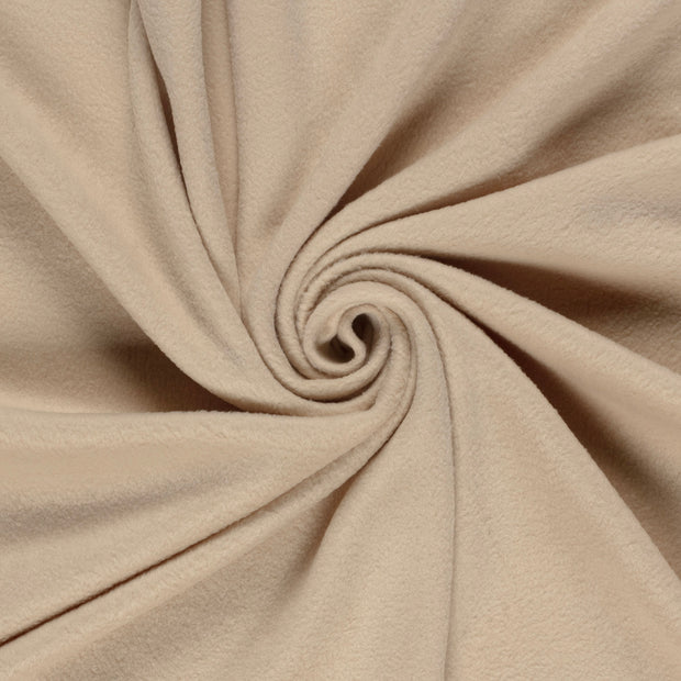 Polar Fleece fabric Beige brushed 