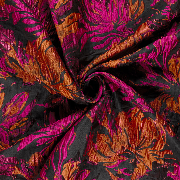 Jacquard stof Fuchsia Lurex 