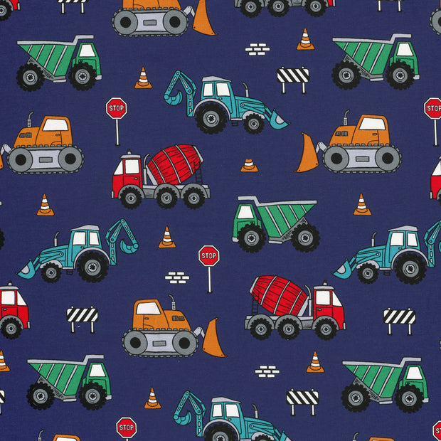 French Terry fabric Indigo matte 