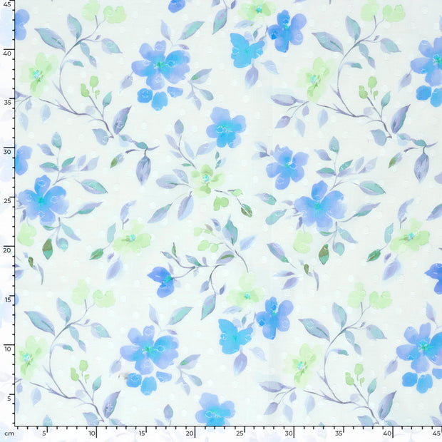  fabric Flowers Cobalt