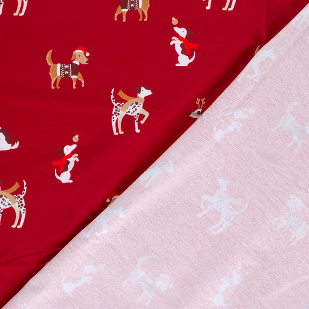 French Terry fabric Christmas printed 