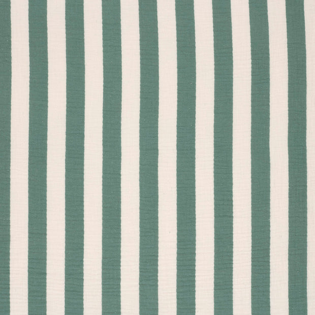 Double gaze tissu Vert mat 