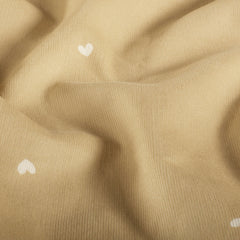 Velours Côtelé bébé 21w cœurs Beige
