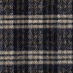 Jacquard gebürstet Karo's Stahlblau