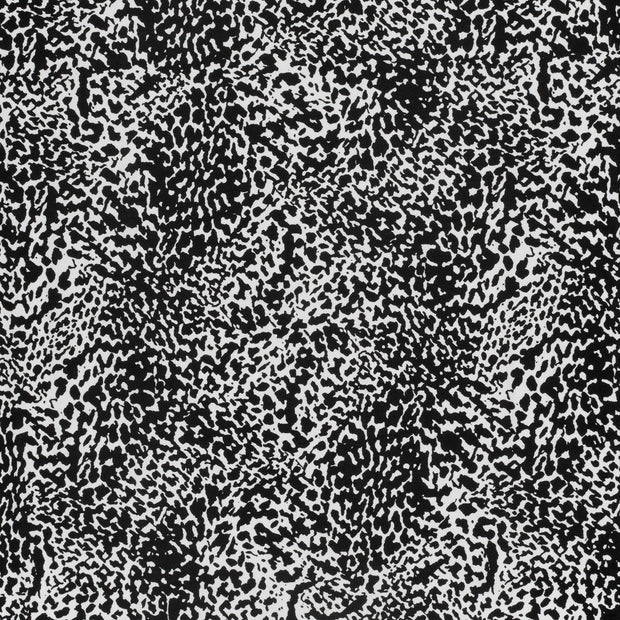 Viscose Vortex Jersey fabrik Schwarz matt 