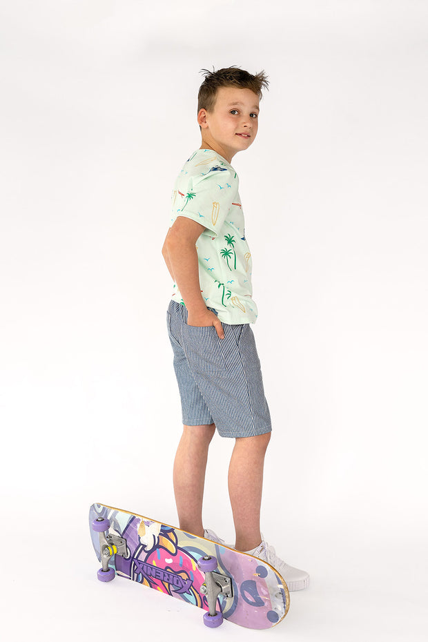 Jersey fabric Crocodiles Mint
