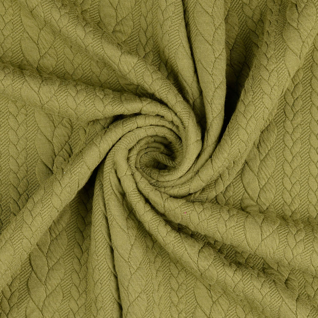 Jacquard tissu Vert Olive 