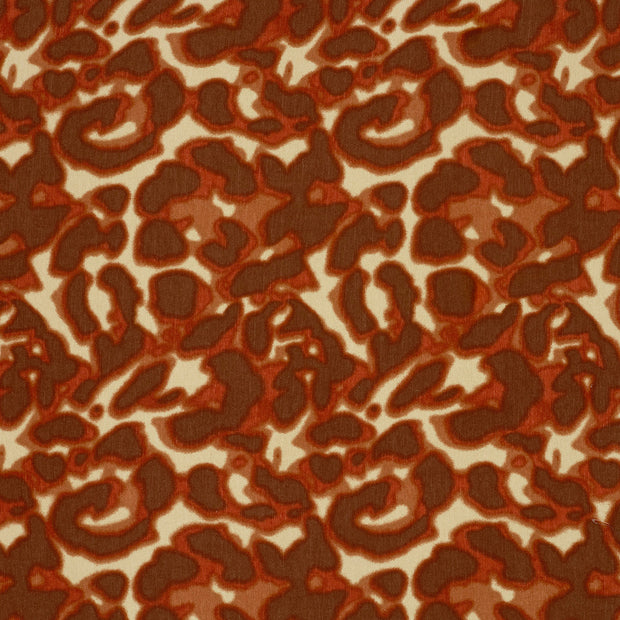 Satin fabric Brique matte 