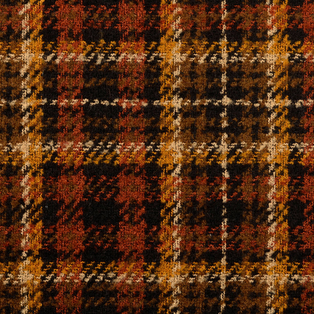 Tweed fabric Checks Brown