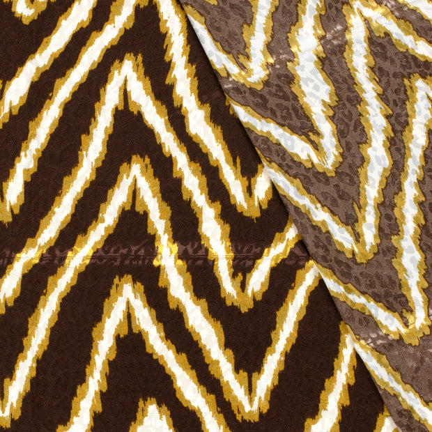 Satin Jacquard tela Panther estampado 