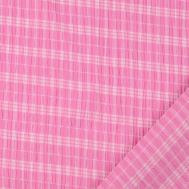 Seersucker tissu Carreaux fil teint 