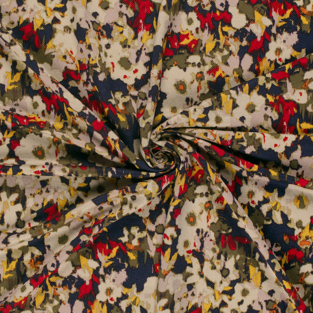 Viscose Nylon Jersey fabrik Dunkelrot 