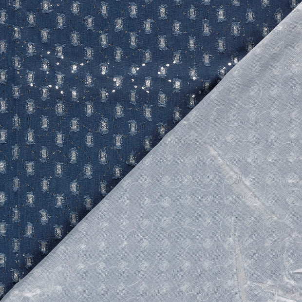 Denim fabric Geometric pattern 