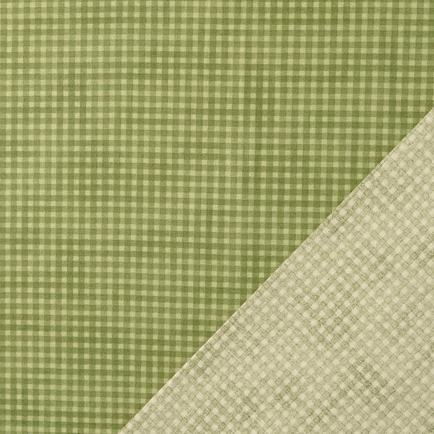 Katoen Poplin stof Olijf Groen 