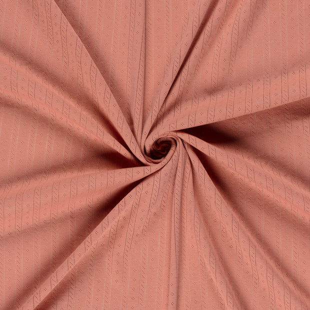Pointelle tissu Coral 