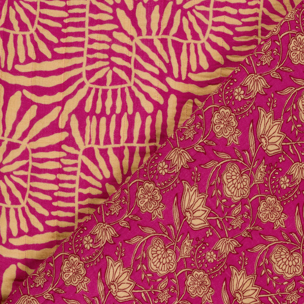 Muslin bounded fabric Abstract printed 