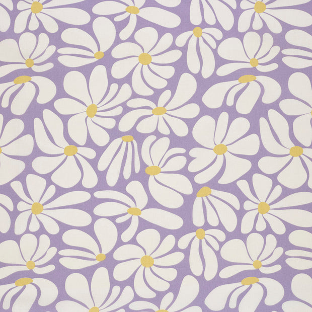 Cotton Poplin fabric Lila matte 