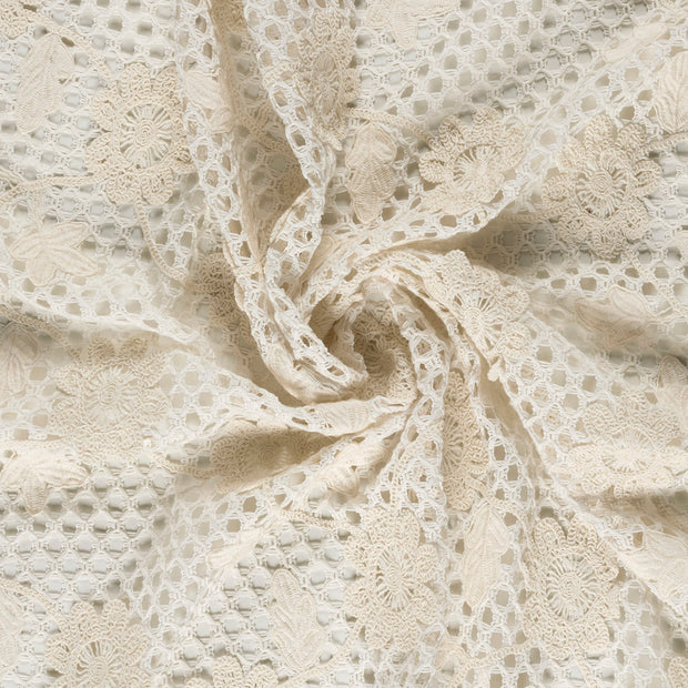  tissu Blanc cassé avec application 