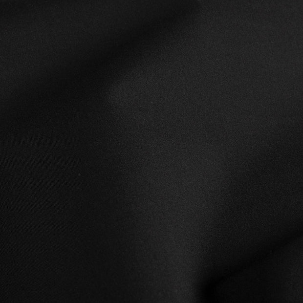Gabardine fabrik Uni Schwarz