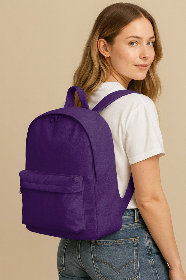 Canvas fabric Unicolour Aubergine