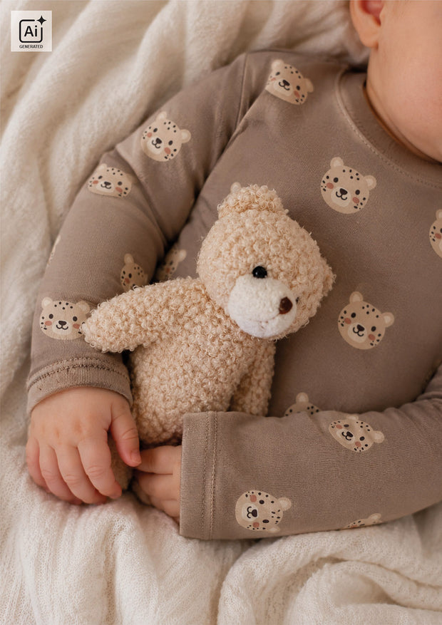 Jersey fabrik Tiger Beige