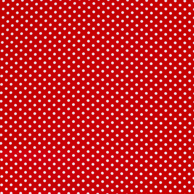 Algodón Popelina tela Rojo mate 