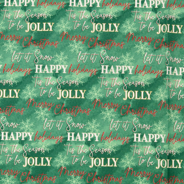  fabric Christmas Dark Green