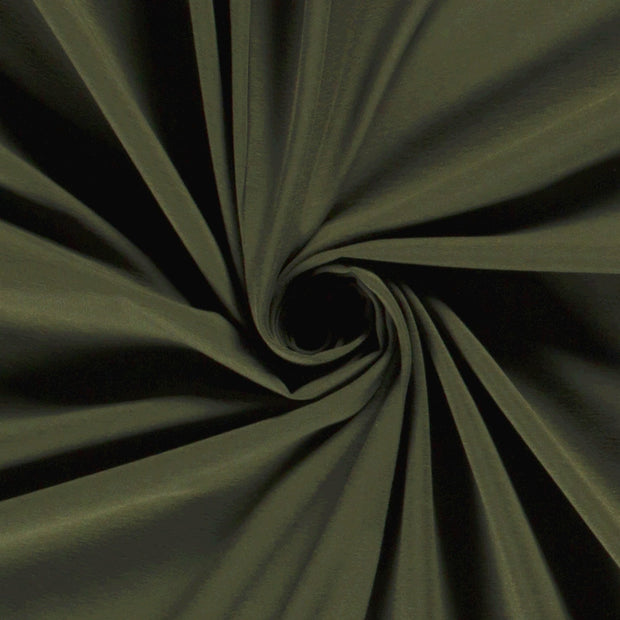 Jersey fabric Unicolour Khaki Green