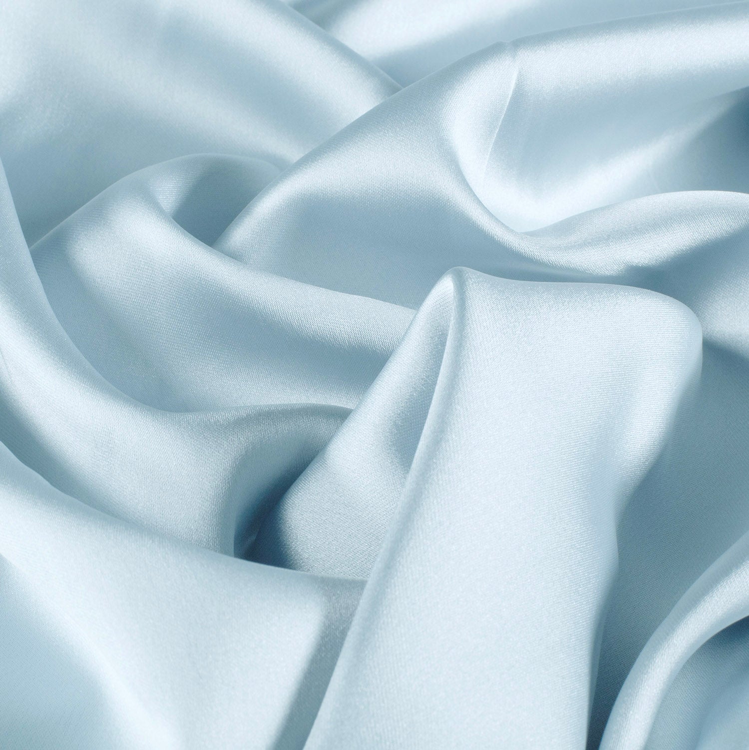 Satin Tissu Unicolore Bleu bébé | Tissus en gros | Nooteboom Textiles